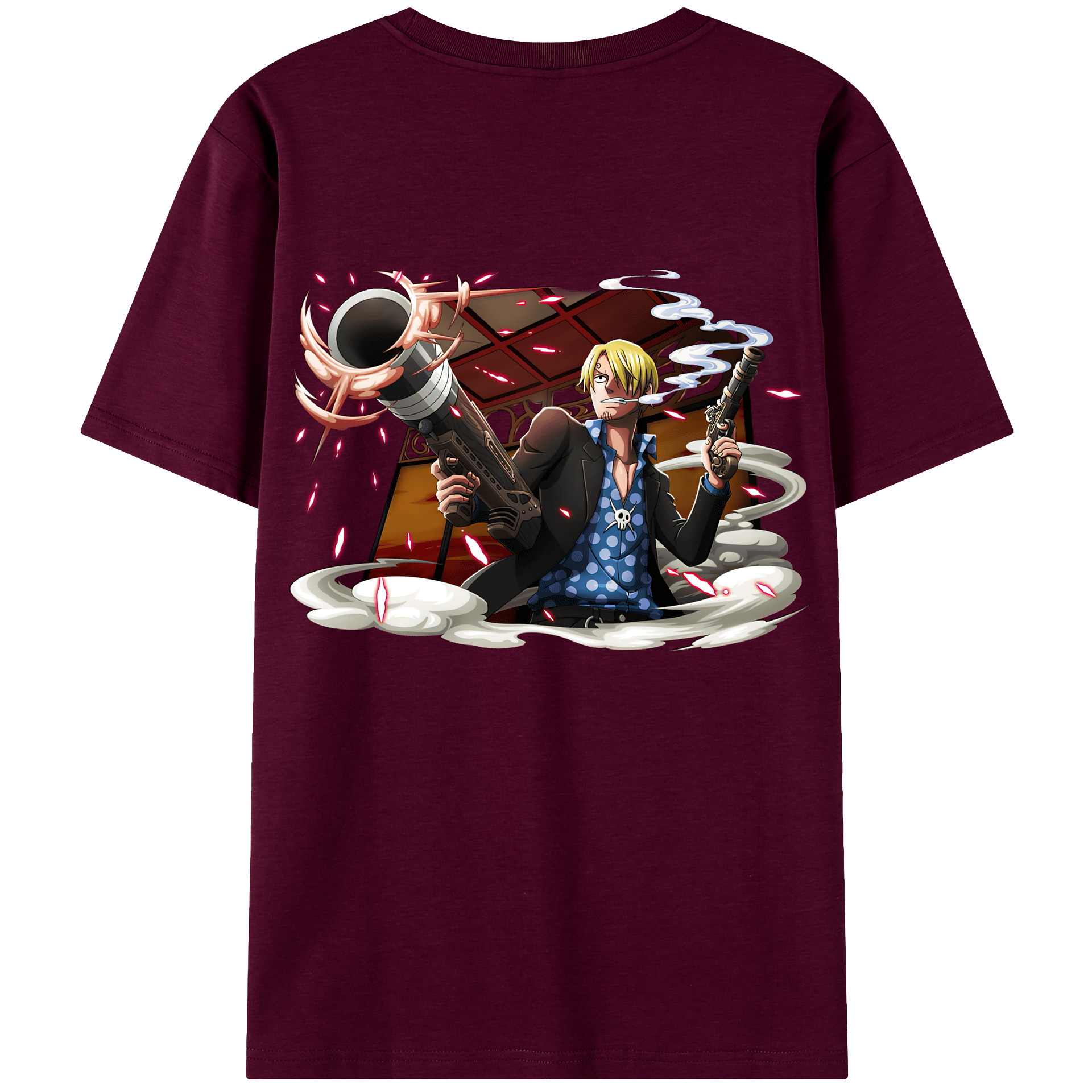 （画像用） ワンピース サンジ ONE PIECE Sanji レディース半袖Tシャツ(バックプリント)